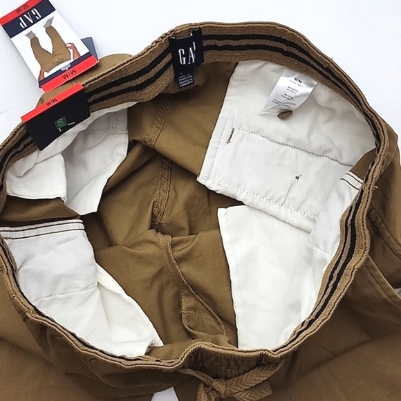 GAP Men's Joggers Casual Tan Cotton Blend Stretch Size Medium - Picture 7 of 13